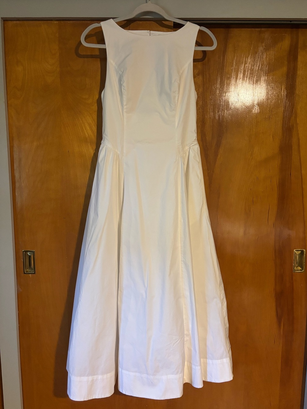 Aritzia Wilfred Tina Poplin Dress - white, 4 - Picture 3 of 5